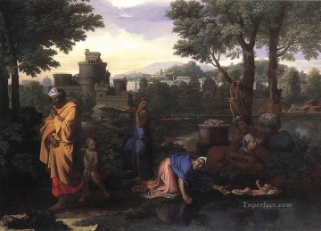 Nicolas Poussin Painting - The Exposition of Moses classical painter Nicolas Poussin